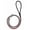 Black & Red, variant on Dogline L2049-1-5 Dogline Round Braided Leather Leash, Black & Green - 0.38 W x 48 L in.