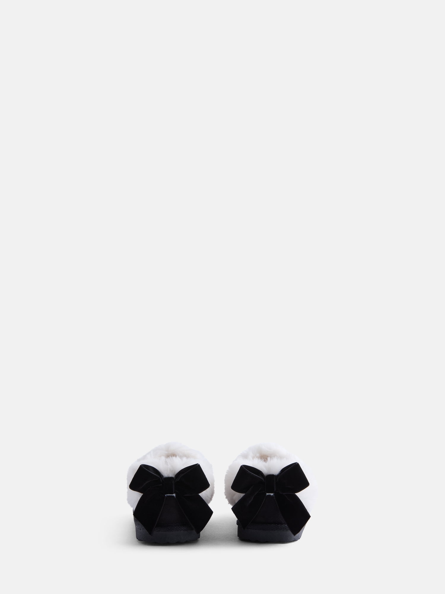 Wonder Nation Baby, Toddler, Little and Big Girls Faux Fur Trim Slippers