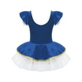 thumbnail image 4 of iiniim Girls Christmas Elf Santa Claus Dance Tutu Dress Ballet Figure Ice Skater Dancewear Royal Blue 16, 4 of 7