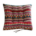 thumbnail image 2 of Clearance Under $5!Yyuenw Bohemian Soft Round Chair Pad 15 Inch Soft Seat Cushion Chair Pads with Ties Patio Outdoor Home Decor Indoor Dining Chairs Cushion, 2 of 3
