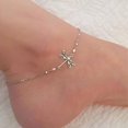 thumbnail image 1 of Simple Dragonfly Insect Thin Chain Anklet Minimalist Ankle Bracelet For Women, 1 of 5