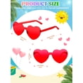 thumbnail image 2 of Gafas de sol AGGKKY en forma de corazón para mujer, 12 pares, 2 of 6