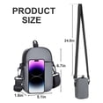 thumbnail image 3 of Spencer Crossbody Bag Mens Shoulder Bag Waterproof Crossbody Purse Outdoor Sling Bag Casual Satchel Bag for Men, 5.1"x1.6"x6.7", 3 of 12