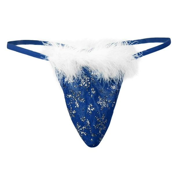 Ropa interior para hombre T Ropa Interior de Nieve Bulto Navidad Hombre Bikini G String Tangas Magideal Ropa interior para hombre T Walmart en linea