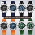 thumbnail image 5 of Correa de reloj de goma para la serie Aikon, correa de reloj deportiva de silicona resistente al agua con eslabón final de acero de liberación rápida AI6008 AI6007 AI1018 AI6038, 5 of 5