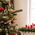 thumbnail image 5 of Trovenix 12 Pack Christmas Vintage Double Ear Velvet Bow Hanging Ornaments Set For Xmas Tree Holiday House Party Decoration, 5 of 6