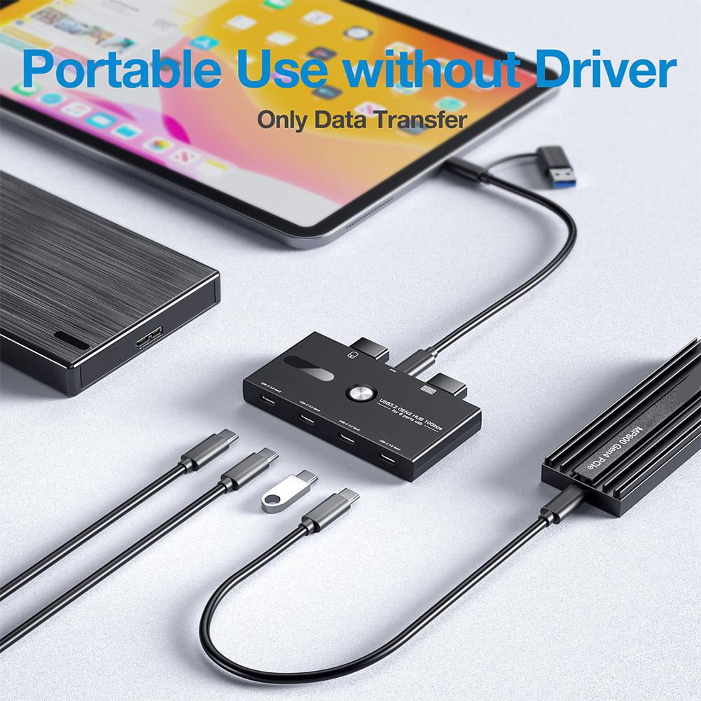 USB HUB Type C 10Gbps 4 Ports USB C 3.2 Gen2 Usb C For Laptop { S2X3