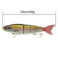thumbnail image 2 of Cebo biónico de múltiples secciones de tiro largo para pesca en el mar, cebo falso de cola blanda de cuatro secciones, cebo duro gigante de 105 g, cebo grande, 2 of 6