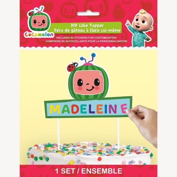 DIY Cocomelon Cake Topper Set