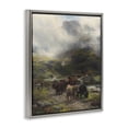 thumbnail image 2 of Stupell Industries Rustic Lodge Moody Highland Cows Herd Gray Floating Frame Canvas Art, 25 x 31, by Arlington Prints, 2 of 8