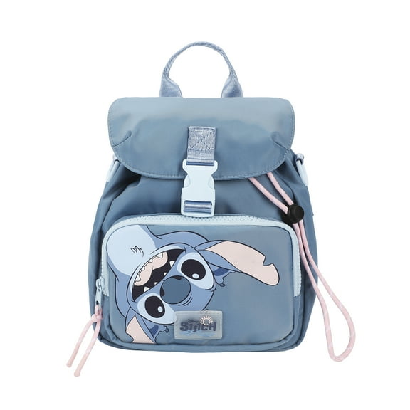 Lilo & Stitch Upside-Down Stitch Blue 8" Mini Backpack