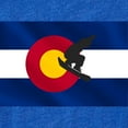 thumbnail image 2 of CafePress - Colorado Snowboard Flag - Cute Infant Baby Football Bodysuit, 2 of 3