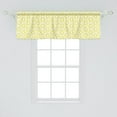 thumbnail image 2 of Ambesonne Yellow and White Window Valance, Wavy Lines Design, 54" X 18", Yellow and White, 2 of 3