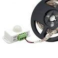 thumbnail image 2 of PIR Infrared Motion Sensor Detector, DC 12V-24V Strip Light Motion Sensor Switch, for Cupboard Cabinet Stairs Kitchen,1 x Automatic Sensor Switch,white, 2 of 7