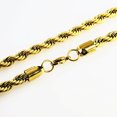 thumbnail image 5 of Tendencias de moda Cadena torcida de acero inoxidable, collar chapado en oro, cadena de clavícula de acero de titanio, 5 of 5