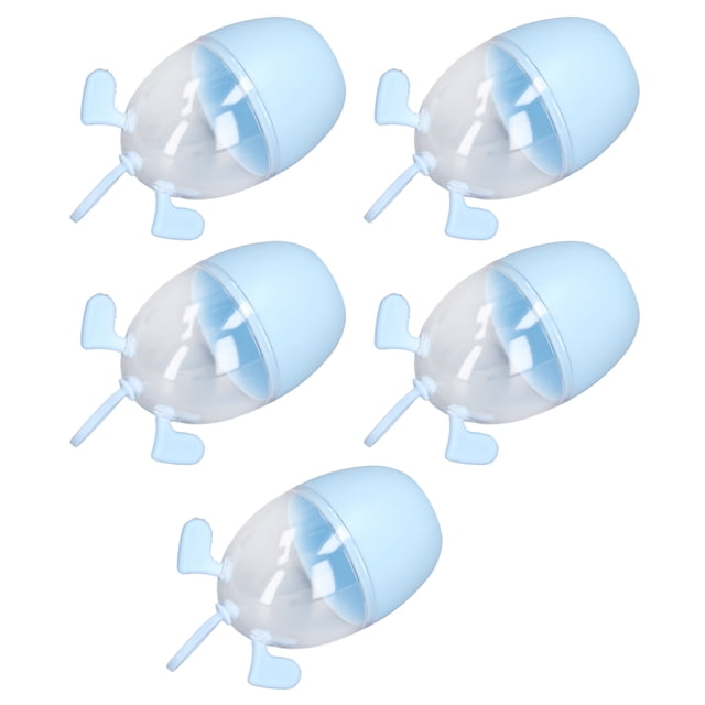 Estuches De Almacenamiento Para Licuadoras De Maquillaje, Azul, 5 Piezas, Soportes Para Esponjas De Maquillaje A Prueba De Fugas, Dibujos Animados Portátiles Para Viajar,