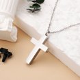 thumbnail image 4 of BERTDOMD Memorial Ashes Necklace with Cross Pendant, Urn Keepsake Jewelry for Men & Women, Remembrance Pendant, 4 of 5