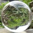 thumbnail image 2 of SOPOTUTU Clear Glass Sphere Decorative Orb, White Round Crystal , Artificial Glass Globe for Home Decor, 1 Set, 2 of 7