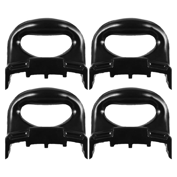 4 piezas de repuesto para asas laterales de sartenes, asas para ollas, asas de repuesto para utensilios de cocina, asas para vaporera, asas para ollas de cocina, color negro
