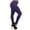 Purple, variant on LAVRA Women's Plus Size Fleece Lined High Waist Leggings