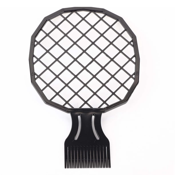 Peine Para Cabello Afro Rizado Para Hombres, ABS A Prueba De Altas Temperaturas, Peine Para Permanente Con Forma De Red Con Ergonómico Para Rizos, Permanente De Papel