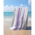thumbnail image 4 of Purple Gray White Beach Towels Oversized Super Absorbent, Retro Country Abstract Mottled Texture Lightweight Bath Towel Quick Dry Sets For Bathroom/Pool/Rv Camping/Beach Play/Gym Room/Picnic 35"x70", 4 of 8