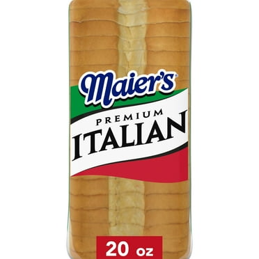 Maier's Premium Italian Bread, 20 oz, White Italian Bread, Bag