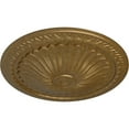 thumbnail image 3 of Ekena Millwork 15"OD x 1 3/4"P Alexa Ceiling Medallion (Fits Canopies up to 3"), Hand-Painted Pale Gold, 3 of 7