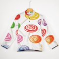 thumbnail image 5 of Candy Pattern Rainbow Lollipop Men's Stand Collar Sweater Long Sleeve Clothing Loose Fit Sports Sweater, 5 of 8