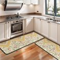 thumbnail image 3 of Kitchen Rugs Sets Of 2,Pioneer Flower Floral Print Pattern Anti Fatigue Kitchen Mat Rugs Non Slip Washable,Decorative Kitchen Floor Mats for Kitchen,Sink,Laundry,17"x47"+17"x47", 3 of 5