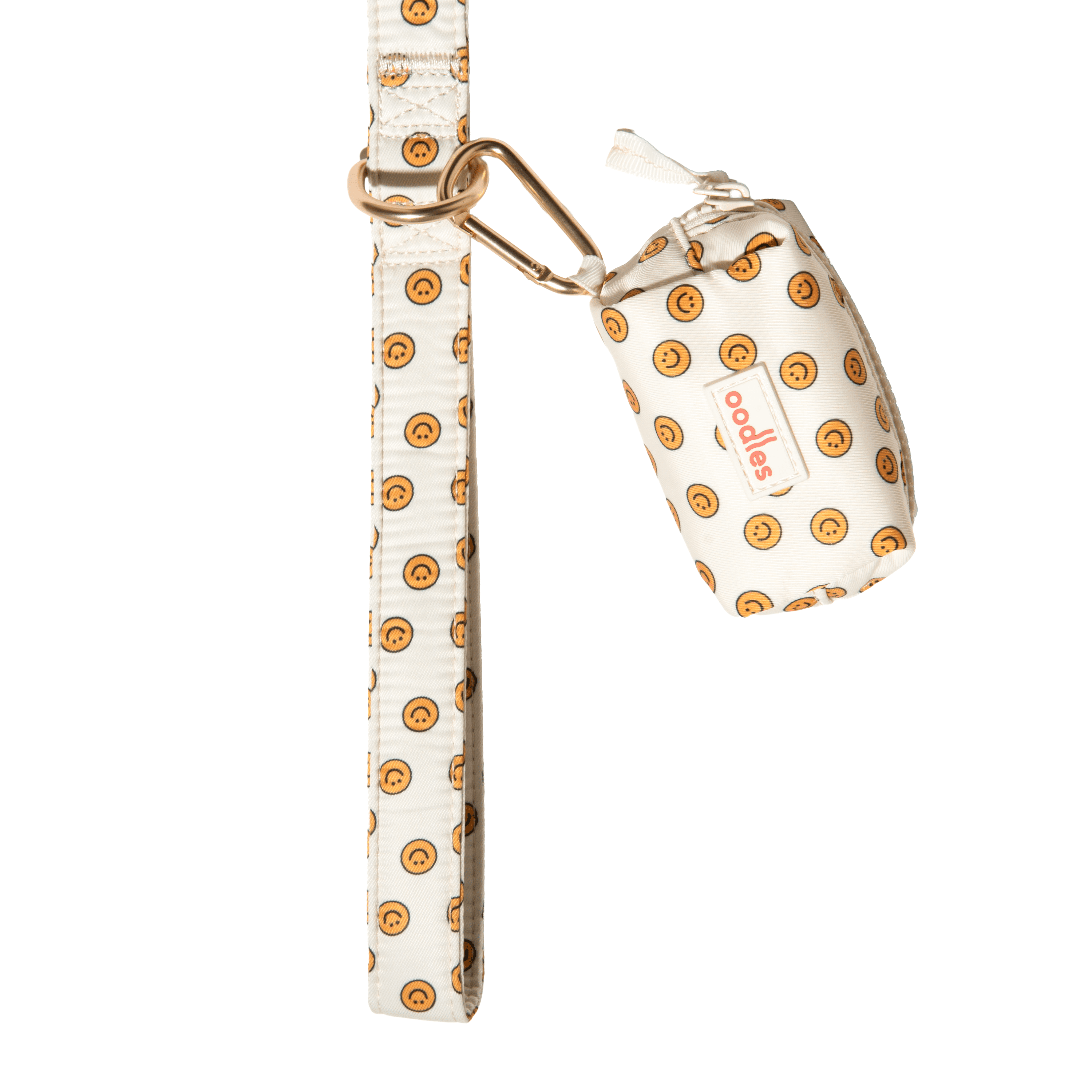 Oodles White Smiley Face Dog Walking 3 Piece Set, Medium
