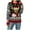 Z01 Red, variant on Oversized Sweaters for Women Fair Isle Crew Neck Striped Christmas Sweater Fashion Comfortable Fall Winter Long Sleeve Pullovers Top Multicolor