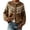 Brown, variant on Women's Sweaters Red Fair Isle Pattern Button Down Cardigan