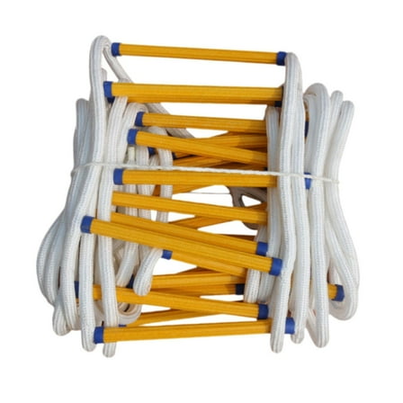 FashionCha 16ft Emergency Fire Escape Ladder Reusable Sturdy 5M Lightweight Multifunctional