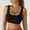 Black, variant on Women's Workout Sports Bras Wirefree Bralette No Padding,Soft Summer Bras for Women