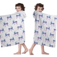 thumbnail image 4 of Galaxy Unicorn Pattern Hooded Bath Towel，60"x35" for Ages 3 To 12 Kids, Quick Dry Lightweight Soft Microfiber Hood Beach Towel Cover Up for Kids, 4 of 7