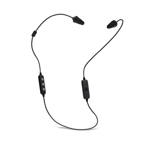 Plugfones Libèrent 2.0 Bluetooth Sans Fil Écouteurs Intra-Auriculaires- Écouteurs de Réduction du Bruit avec Isolation du Bruit Micro et Contrôles (Noir et Gris)