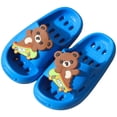 thumbnail image 5 of Staki Shower Shoes Kids Boys Slides Sandals Ultra Comfortable Beach Pool Shower Shoes House Slide Indoor Outdoor(Blue,9 Toddler), 5 of 9