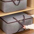 thumbnail image 2 of CSChome Clothes Storage Bag Waterproof Clothes Storage Bag Great Capacity Double Zippers Foldable, 2 of 7