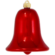 Large Shatterproof Bell Ornament, 7" (178mm), Sonic Red