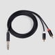 thumbnail image 3 of Cable divisor de audio en Y de 3 m con conector RCA macho a macho de 6,35 mm, cable de inserción de audio, 3 of 7