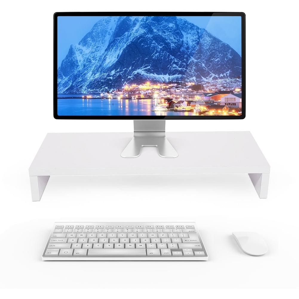 AUNMAS Wooden Monitor Stand LED LCD Computer Monitor Riser Desktop