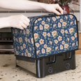 thumbnail image 6 of Rateoe Flower Pattern Toaster Covers 2 Slice Wide Slot,Bread Machine Cover,Bread Dust Cover & Fingerprint Protection,Appliance Covers, 6 of 7