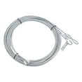 thumbnail image 1 of Paquete de 2 cables de puerta de garaje de 10.6 pies, cable de resorte de torsión de 3 mm de diámetro para puerta de garaje de 9 pies, acero galvanizado, 1 of 5