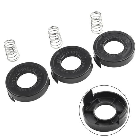 3 Pack Replacement String Trimmer Bump Cap for ST4500 Black & Decker 682378-02
