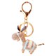 thumbnail image 1 of 1 llavero con diseño de burro y diamantes de imitación, adorable llavero, colgante para bolso de moda, regalo, llaveros azules, 1 of 8