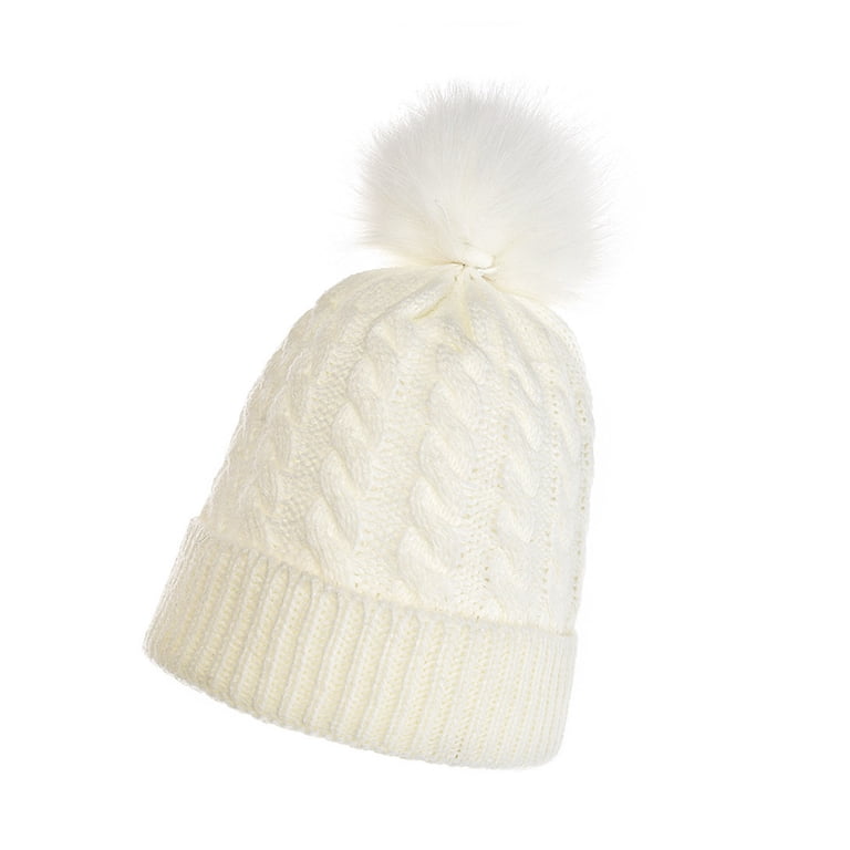 Winter Beanies Hats Kids Winter Hat Toddler Knitted Pom  display picture 1