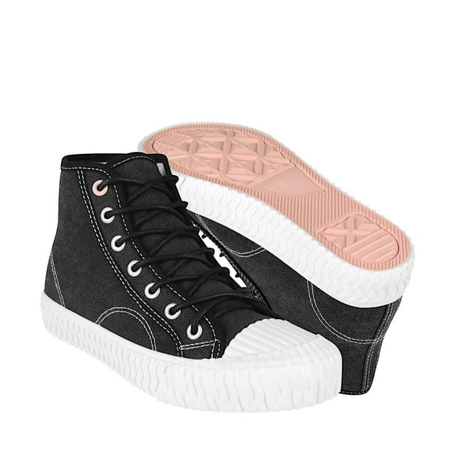 TENIS DAMA CASUALES 25137 SEVEN 7 TEXTIL NEGRO SEVEN 7 25137