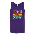 thumbnail image 2 of Wild Bobby Respect Our Queens Black Pride Mens Graphic Tank Top, Purple, 3X-Large, 2 of 5