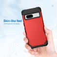 thumbnail image 6 of Dteck Case for Google Pixel 7,Shockproof Rubber Armor Silicone Rugged Case Hybrid Hard Back Phone Cover,Red, 6 of 6